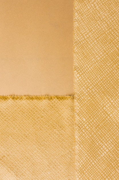 Bovenaanzicht elegant gouden materiaal