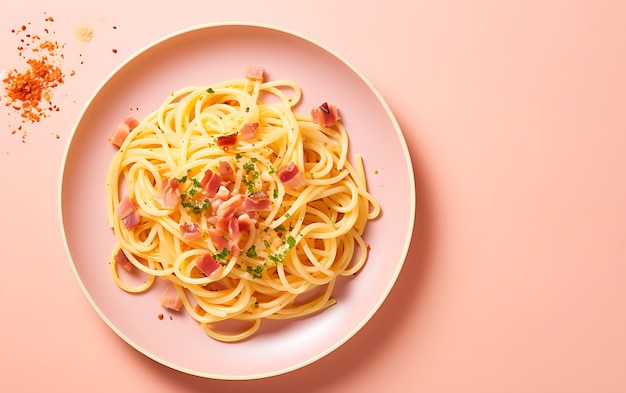 Gratis foto bovenaanzicht heerlijk pasta arrangement