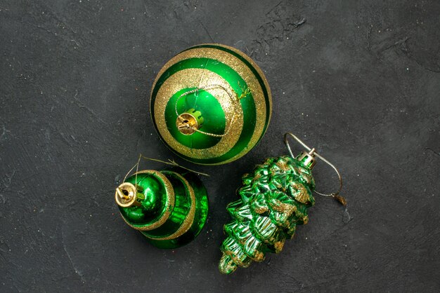 Bovenaanzicht kerstboom speelgoed groen gekleurd