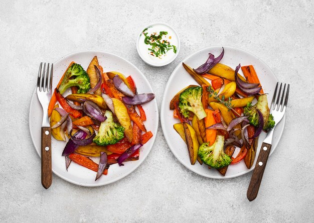 Bovenaanzicht lekker lokaal eten arrangement