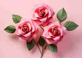 Gratis foto bovenaanzicht mooie rozen arrangement
