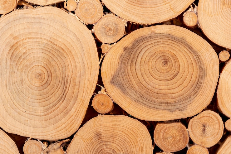 Gratis Foto bovenaanzicht natuurlijke houten textuur