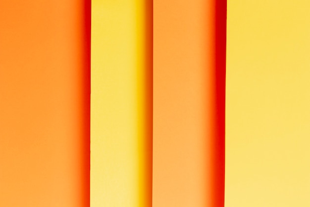 Bovenaanzicht patroon gemaakt van verschillende tinten oranje
