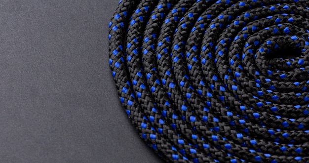 Bovenaanzicht touw textuur assortiment close-up