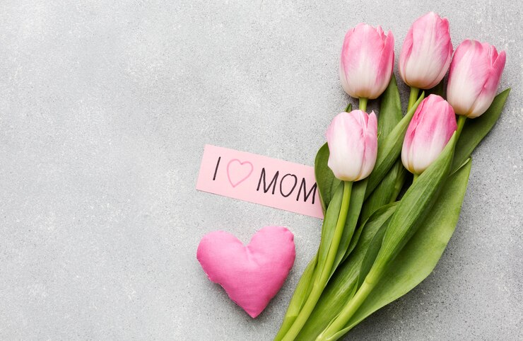 Gratis Foto bovenaanzicht tulpen boeket