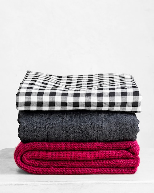 Bovenaanzicht van textiel