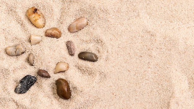 Bovenaanzicht van zomer concept met kopie ruimte