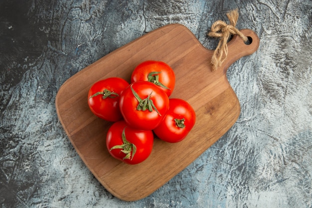 Bovenaanzicht verse rode tomaten