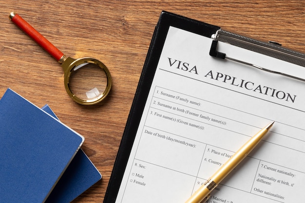 Bovenaanzicht visumaanvraag regeling