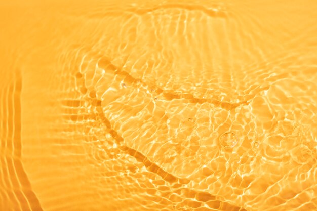 Bovenaanzicht watertextuur op sinaasappel