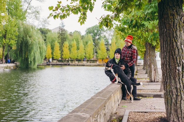 boyfriend broek bruin park recreatie