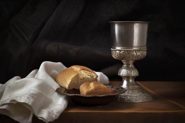 Brood en wijn voor religieuze ceremonie