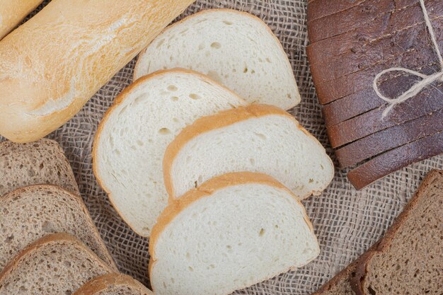 Brood vers voedsel variëteit op zak