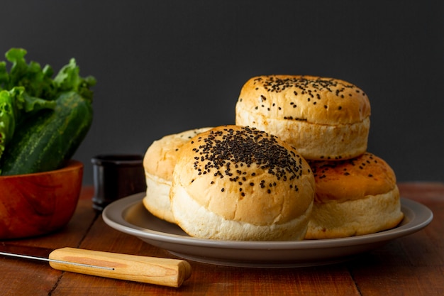 Broodjes voor hamburger
