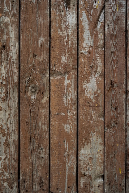 Gratis foto bruin geschilderd houtstructuur van houten muur voor achtergrond en textuur.