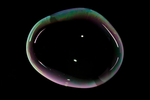 Bubbels op zwarte achtergrond