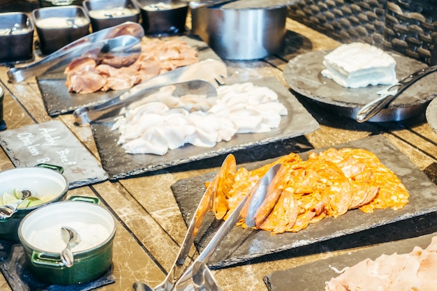 buffet zakelijke heerlijke bediening aan tafel