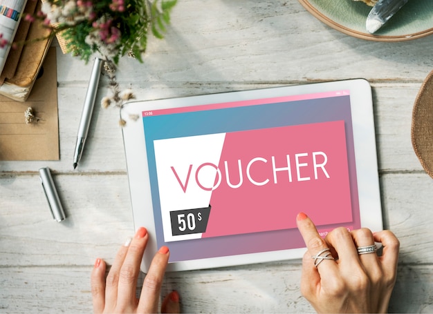 Cadeaubon Voucher Coupon Grafisch Concept