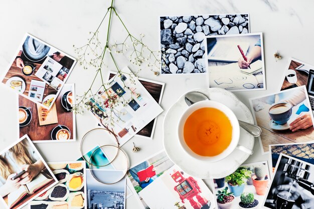 Cafe Tea Time Break Ontspanning Fotografie Concept