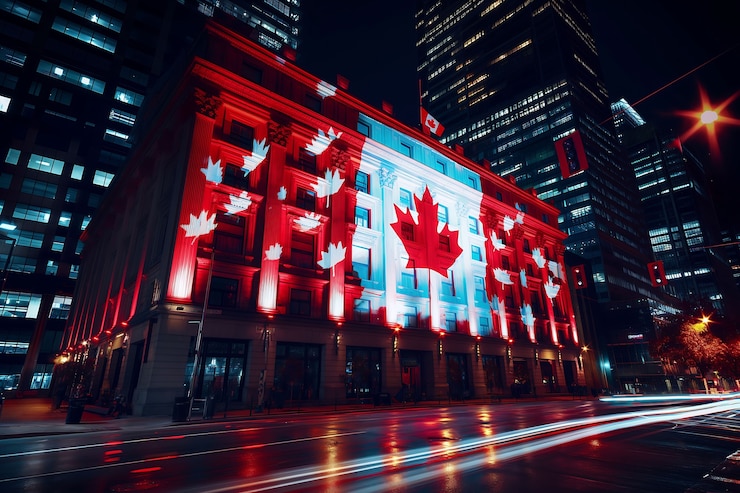 Gratis Foto canada dag viering met esdoornblad symbool