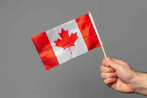 Gratis foto canada day celebration with maple leaf symbol