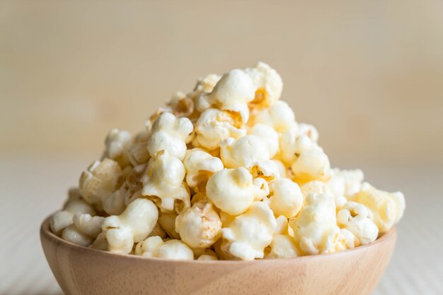 Caramel Popcorn op tafel