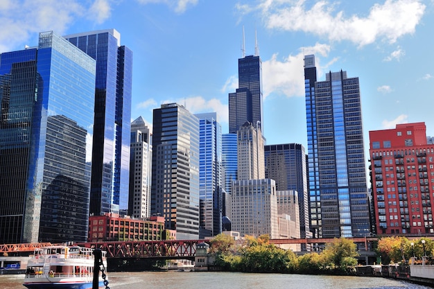 Gratis foto chicago wolkenkrabbers