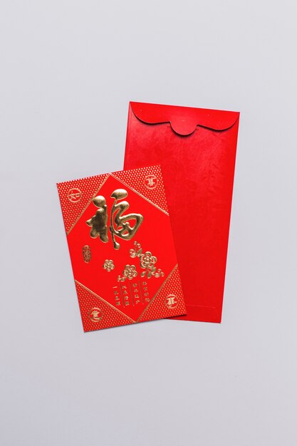 Chinese kaart en envelop