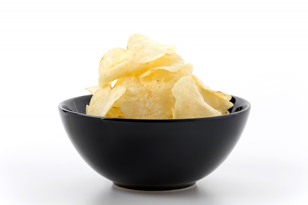 chip slice gele bereid junk
