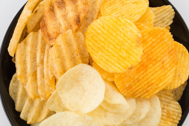 chips rimpel smakelijk stapel dieet