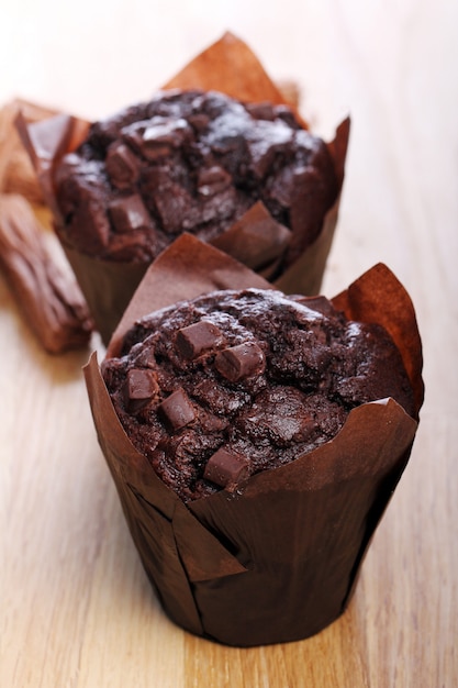 Gratis foto chocolade cupcake