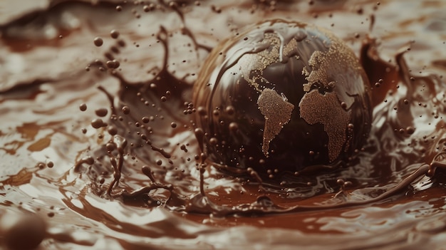 Gratis foto chocolade fantasie wereld bal