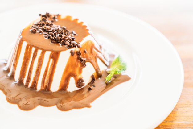 Chocolade panna cotta