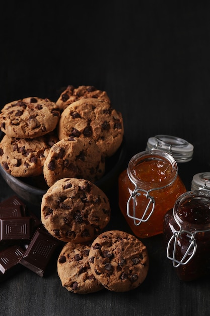 Chocoladekoekjes met chocoladeschilfers