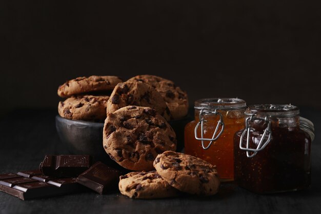 Chocoladekoekjes met chocoladeschilfers