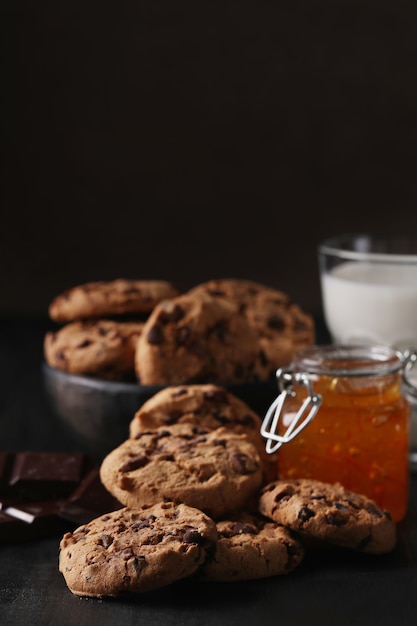 Chocoladekoekjes met chocoladeschilfers