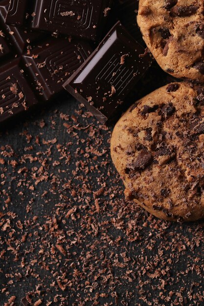 Chocoladekoekjes met chocoladeschilfers