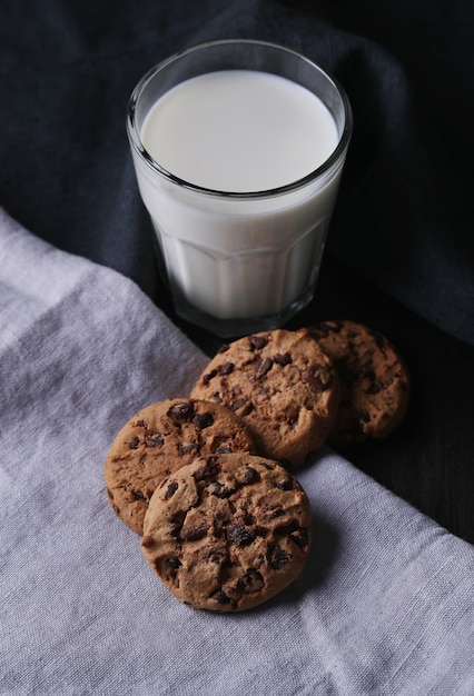 Chocoladekoekjes met chocoladeschilfers