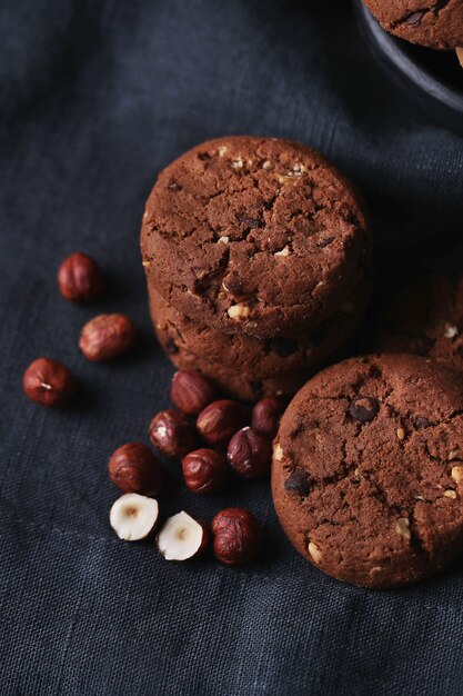 Chocoladekoekjes met chocoladeschilfers