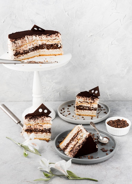 Chocoladetaart arrangement