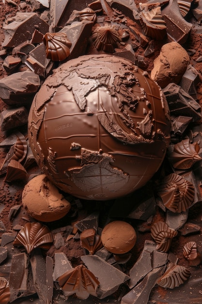 Gratis foto chocolate fantasy world ball