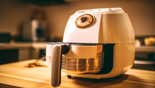 Chroom koffiezetapparaat stalen broodrooster huishoudelijke warmte gegenereerd door AI