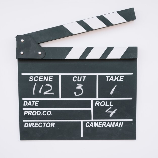 Cinema clapperboard