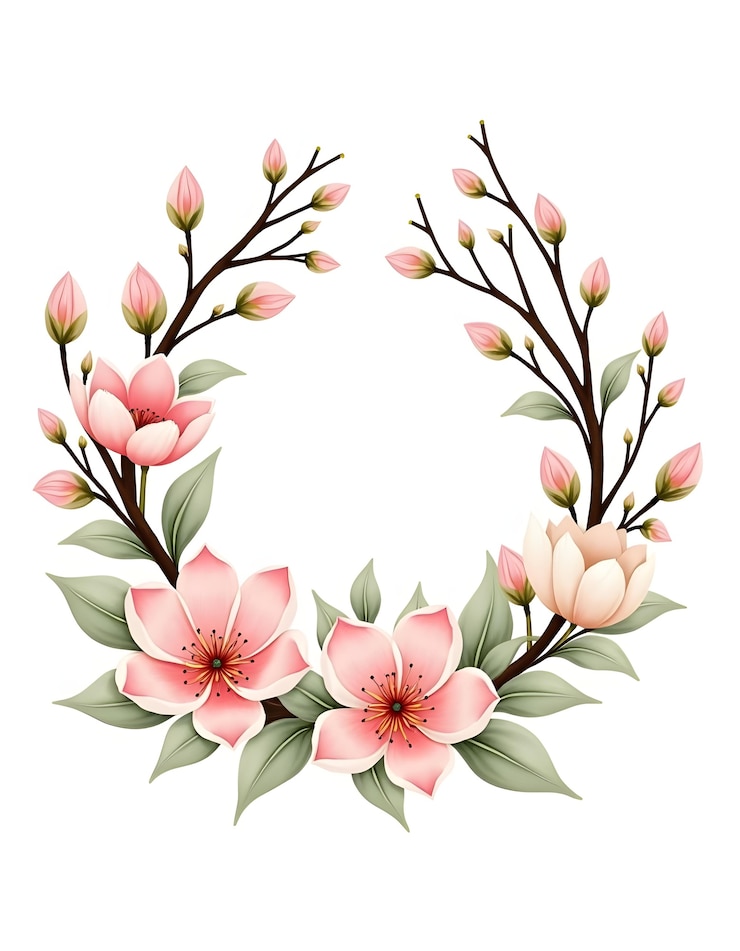 Gratis Foto cirkelvormige bloemenmandala-illustratie
