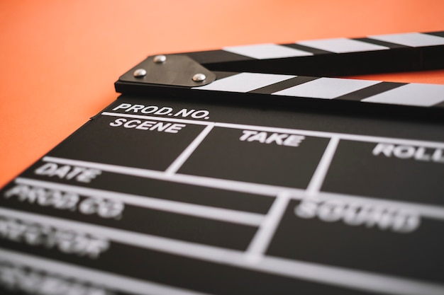 Gratis foto clapperboard van dichtbij