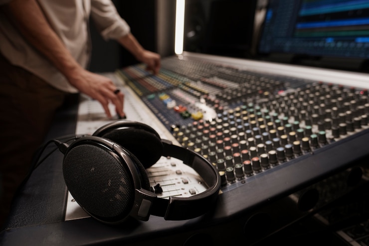 Gratis Foto close-up artiest die muziek maakt