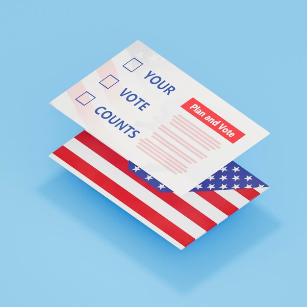 Close-up beeld van ons verkiezingen concept