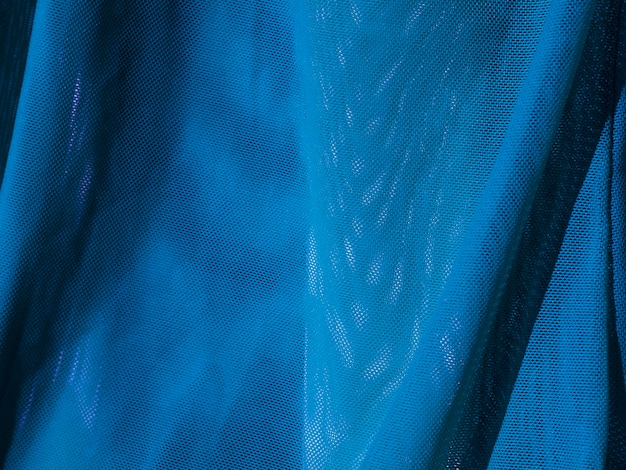 Close-up blauwe materiële textuur