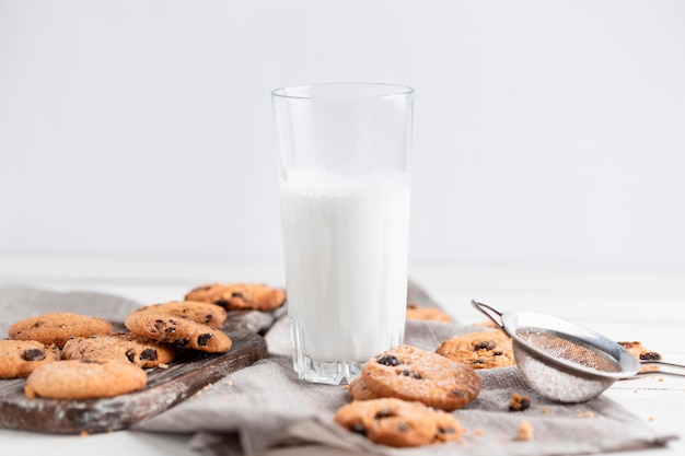 Gratis foto close-up chocoladekoekjes