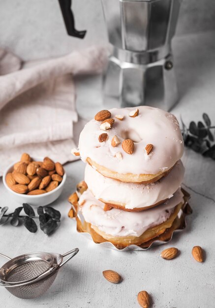 Close-up donuts met glimmertjes